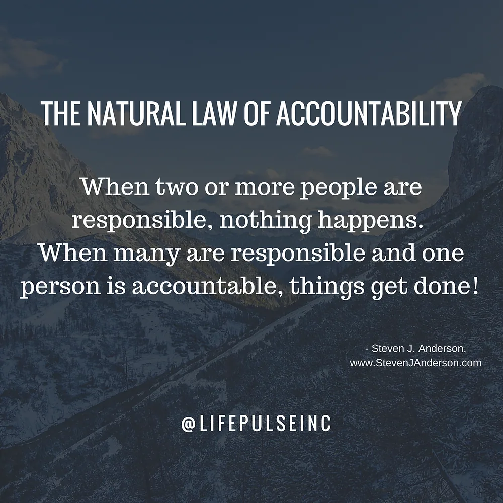 Natural Law of Accountability