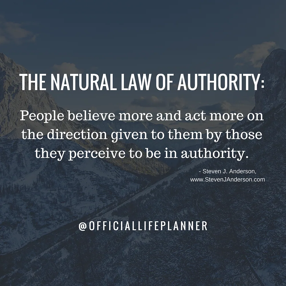The Natural Law of Authority