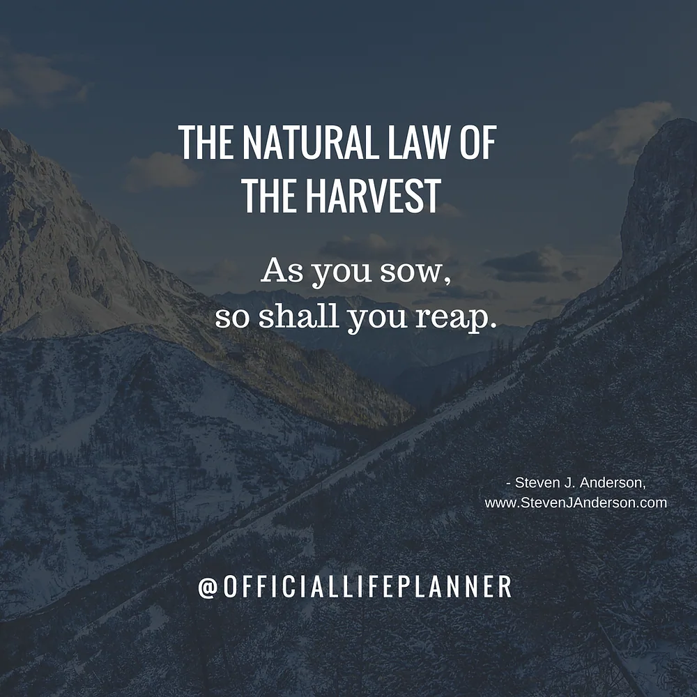 Natural Law of the Harvest