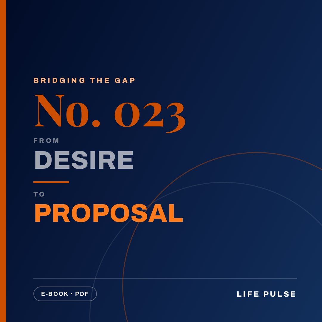 BtG #023: From Desire to Proposal