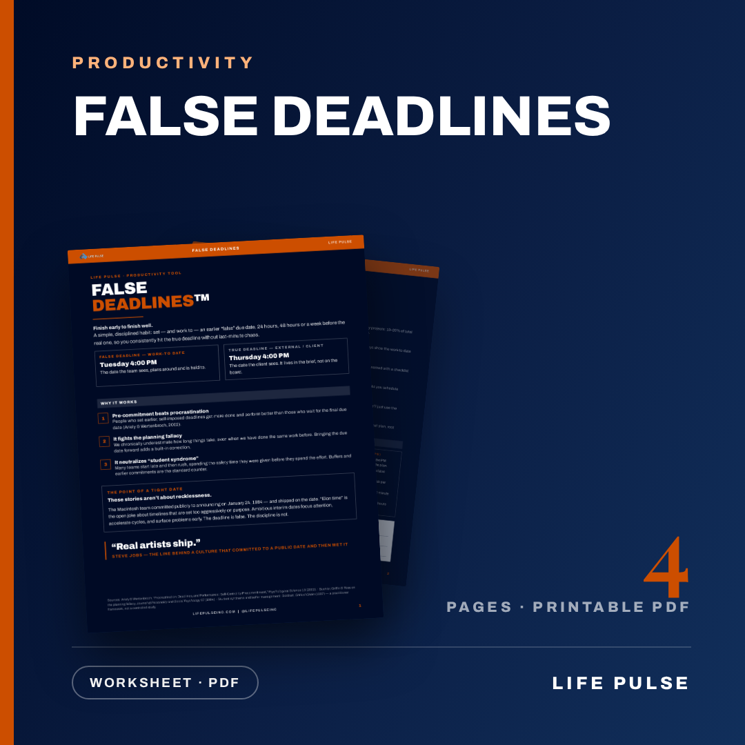 False Deadlines