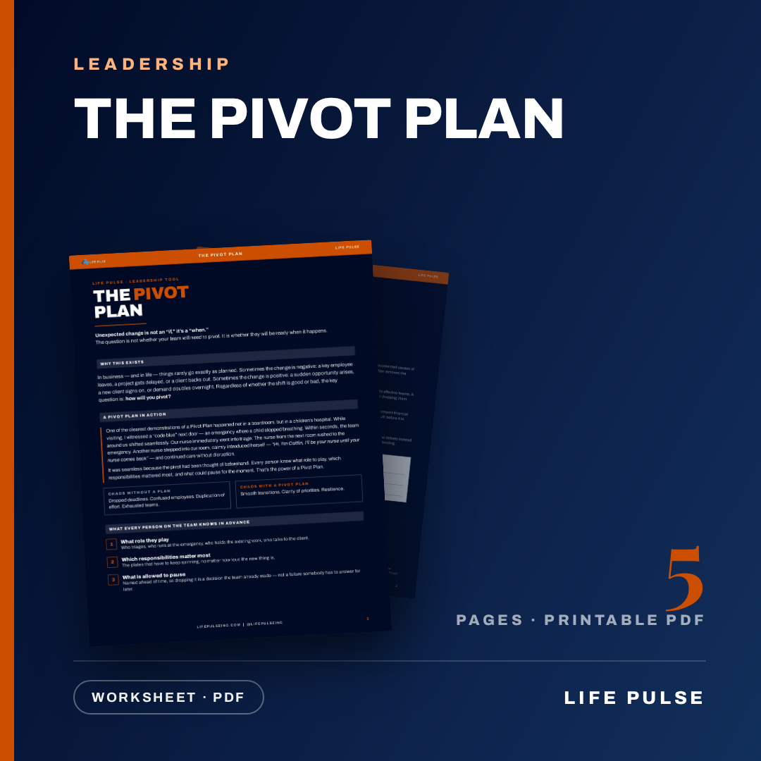 The Pivot Plan