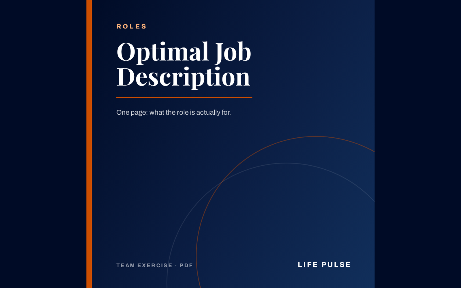 Optimal Job Description