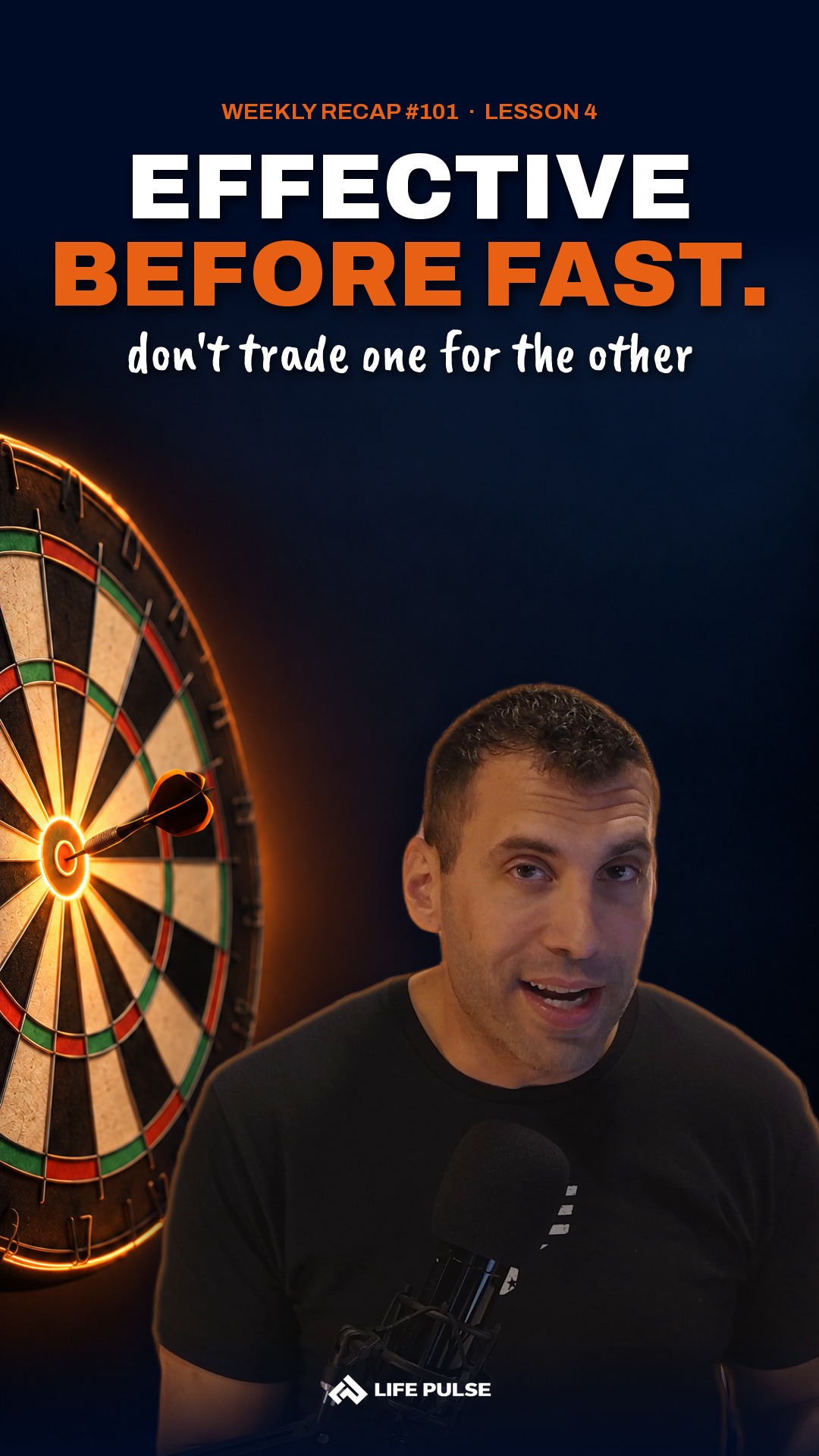 Lesson 4: Don't trade effectiveness for efficiency